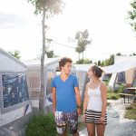 Jugendreisen - Unterbringung im Camp hier Zelte
