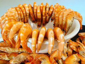 Frische Shrimps im Hotel Clumba Cala Ratjada am Buffet