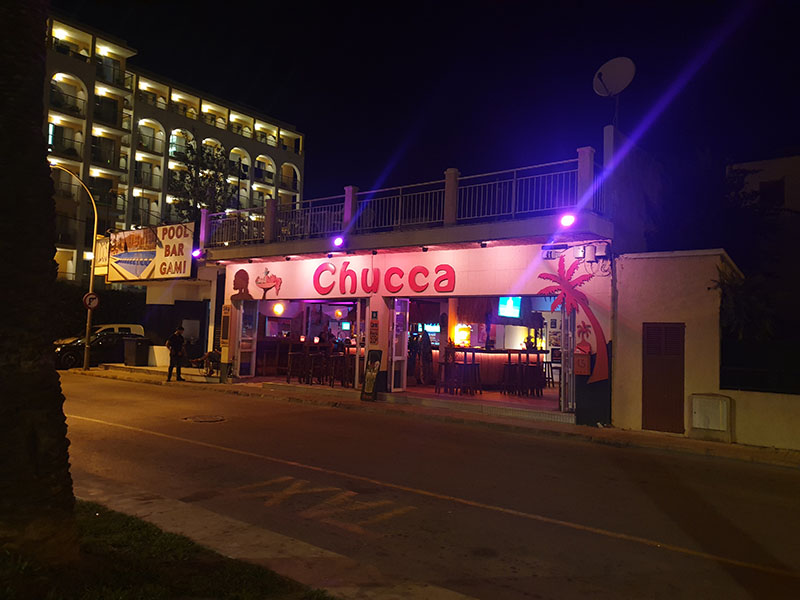 Pub Chucca in Cala Ratjada im September