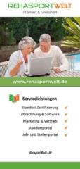Printwerbung Roll-UP Rehasport Marketing Tipps