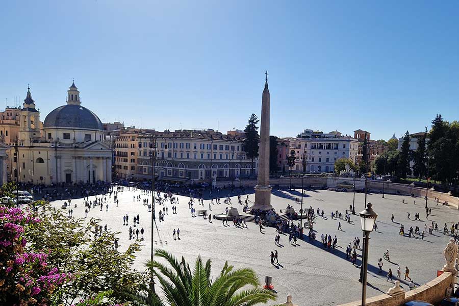 Piazza del Popolo Sehenswürdigkeiten in Rom Italien